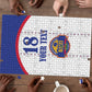 Custom Afro-Haitians Football Pride Puzzle Les Grenadiers Veve Vodou White Version