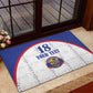 Custom Afro-Haitians Football Pride Rubber Doormat Les Grenadiers Veve Vodou White Version - African Pride