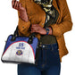 Custom Afro-Haitians Football Pride Shoulder Handbag Les Grenadiers Veve Vodou White Version - African Pride