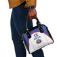 Custom Afro-Haitians Football Pride Shoulder Handbag Les Grenadiers Veve Vodou White Version - African Pride
