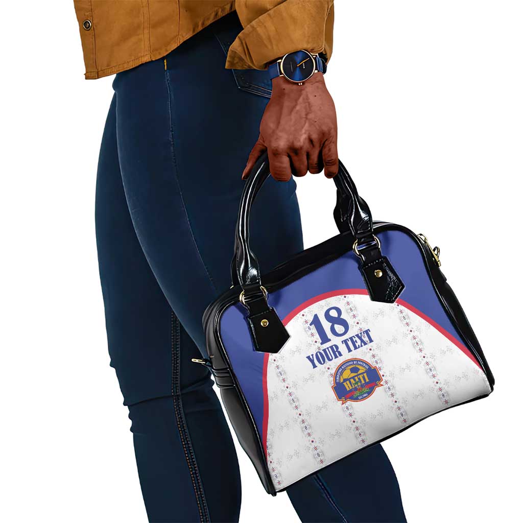 Custom Afro-Haitians Football Pride Shoulder Handbag Les Grenadiers Veve Vodou White Version - African Pride