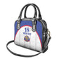 Custom Afro-Haitians Football Pride Shoulder Handbag Les Grenadiers Veve Vodou White Version - African Pride