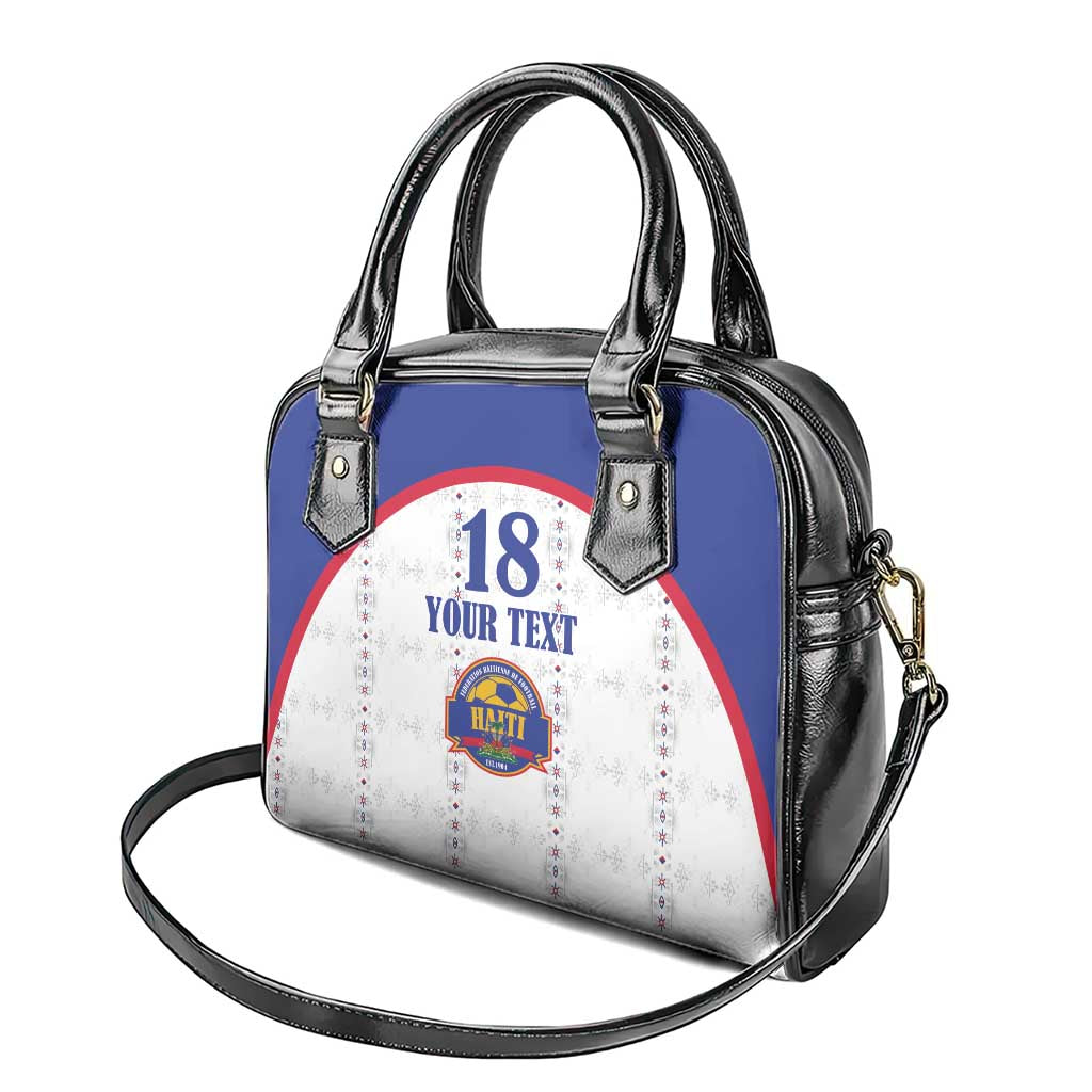 Custom Afro-Haitians Football Pride Shoulder Handbag Les Grenadiers Veve Vodou White Version - African Pride