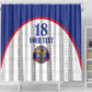 Custom Afro-Haitians Football Pride Shower Curtain Les Grenadiers Veve Vodou White Version - African Pride