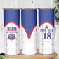 Custom Afro-Haitians Football Pride Skinny Tumbler Les Grenadiers Veve Vodou White Version - African Pride
