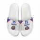 Custom Afro-Haitians Football Pride Slide Sandals Les Grenadiers Veve Vodou White Version