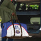 Custom Afro-Haitians Football Pride Travel Bag Les Grenadiers Veve Vodou White Version