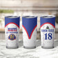 Custom Afro-Haitians Football Pride Tumbler Cup Les Grenadiers Veve Vodou White Version - African Pride