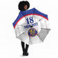Custom Afro-Haitians Football Pride Umbrella Les Grenadiers Veve Vodou White Version