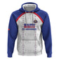 Custom Afro-Haitians Football Pride Zip Hoodie Les Grenadiers Veve Vodou White Version - African Pride