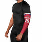 Custom Afro-Haitians Football Pride Arm Sleeves Les Grenadiers Veve Vodou Red Version
