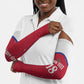 Custom Afro-Haitians Football Pride Arm Sleeves Les Grenadiers Veve Vodou Red Version