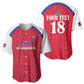 Custom Afro-Haitians Football Pride Baseball Jersey Les Grenadiers Veve Vodou Red Version LT18