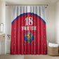 Custom Afro-Haitians Football Pride Bathroom Set Les Grenadiers Veve Vodou Red Version