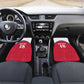 Custom Afro-Haitians Football Pride Car Mats Les Grenadiers Veve Vodou Red Version - African Pride