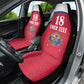 Custom Afro-Haitians Football Pride Car Seat Cover Les Grenadiers Veve Vodou Red Version - African Pride