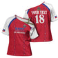 Custom Afro-Haitians Football Pride Cross Shoulder Shirt Les Grenadiers Veve Vodou Red Version