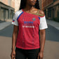 Custom Afro-Haitians Football Pride Cross Shoulder Shirt Les Grenadiers Veve Vodou Red Version