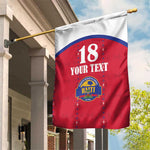 Custom Afro-Haitians Football Pride Garden Flag Les Grenadiers Veve Vodou Red Version - African Pride