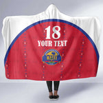 Custom Afro-Haitians Football Pride Hooded Blanket Les Grenadiers Veve Vodou Red Version - African Pride