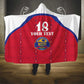 Custom Afro-Haitians Football Pride Hooded Blanket Les Grenadiers Veve Vodou Red Version - African Pride
