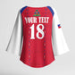 Custom Afro-Haitians Football Pride Kimono Sleeve Blouse Les Grenadiers Veve Vodou Red Version
