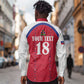 Custom Afro-Haitians Football Pride Long Sleeve Button Shirt Les Grenadiers Veve Vodou Red Version - African Pride
