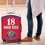 Custom Afro-Haitians Football Pride Luggage Cover Les Grenadiers Veve Vodou Red Version - African Pride