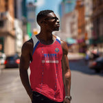 Custom Afro-Haitians Football Pride Men Tank Top Les Grenadiers Veve Vodou Red Version - African Pride