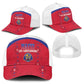 Afro-Haitians Football Pride Mesh Trucker Cap Les Grenadiers Veve Vodou Red Version - African Pride