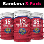 Custom Afro-Haitians Football Pride Neck Gaiter Les Grenadiers Veve Vodou Red Version - African Pride