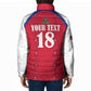 Custom Afro-Haitians Football Pride Padded Jacket Les Grenadiers Veve Vodou Red Version