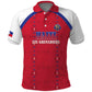 Custom Afro-Haitians Football Pride Polo Shirt Les Grenadiers Veve Vodou Red Version LT18