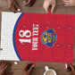 Custom Afro-Haitians Football Pride Puzzle Les Grenadiers Veve Vodou Red Version