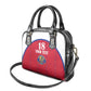 Custom Afro-Haitians Football Pride Shoulder Handbag Les Grenadiers Veve Vodou Red Version - African Pride