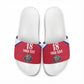 Custom Afro-Haitians Football Pride Slide Sandals Les Grenadiers Veve Vodou Red Version