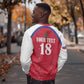 Custom Afro-Haitians Football Pride Sweatshirt Les Grenadiers Veve Vodou Red Version - African Pride