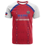Custom Afro-Haitians Football Pride T shirt Les Grenadiers Veve Vodou Red Version LT18