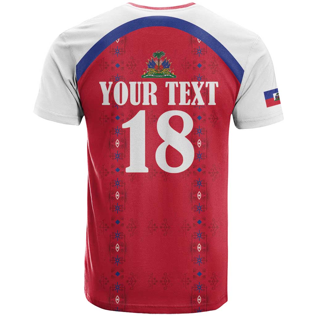 Custom Afro-Haitians Football Pride T shirt Les Grenadiers Veve Vodou Red Version LT18