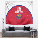 Custom Afro-Haitians Football Pride Tapestry Les Grenadiers Veve Vodou Red Version - African Pride
