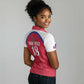 Custom Afro-Haitians Football Pride Women Polo Shirt Les Grenadiers Veve Vodou Red Version - African Pride