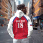 Custom Afro-Haitians Football Pride Zip Hoodie Les Grenadiers Veve Vodou Red Version - African Pride