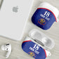 Custom Afro-Haitians Football Pride AirPods Case Les Grenadiers Veve Vodou Blue Version