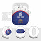 Custom Afro-Haitians Football Pride AirPods Case Les Grenadiers Veve Vodou Blue Version