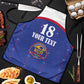 Custom Afro-Haitians Football Pride Apron Les Grenadiers Veve Vodou Blue Version