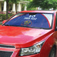 Custom Afro-Haitians Football Pride Auto Sun Shade Les Grenadiers Veve Vodou Blue Version