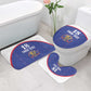 Custom Afro-Haitians Football Pride Bathroom Set Les Grenadiers Veve Vodou Blue Version
