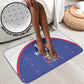 Custom Afro-Haitians Football Pride Bathroom Set Les Grenadiers Veve Vodou Blue Version