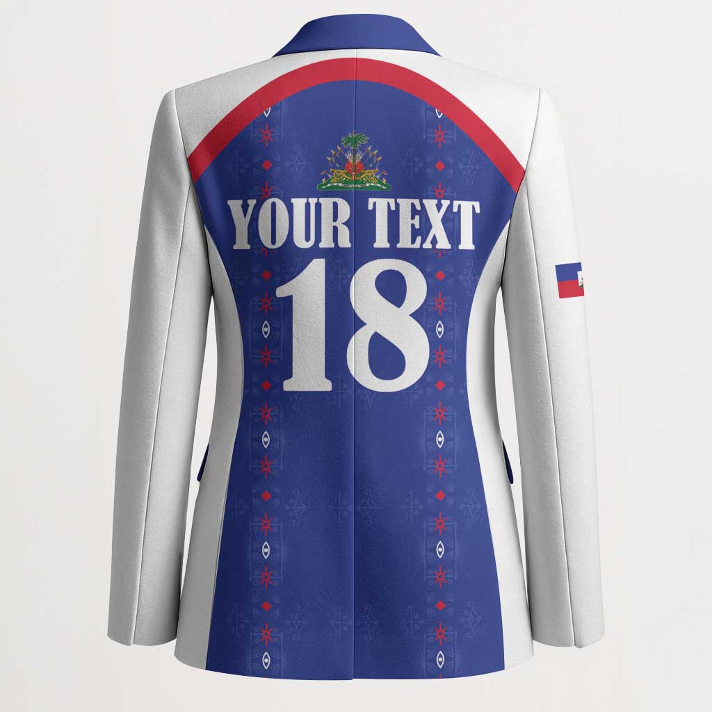 Custom Afro-Haitians Football Pride Blazer Les Grenadiers Veve Vodou Blue Version