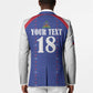 Custom Afro-Haitians Football Pride Blazer Les Grenadiers Veve Vodou Blue Version